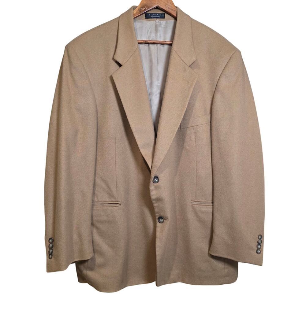 Gianfranco Ruffini Camel Hair Blend Blazer Jacket Tan